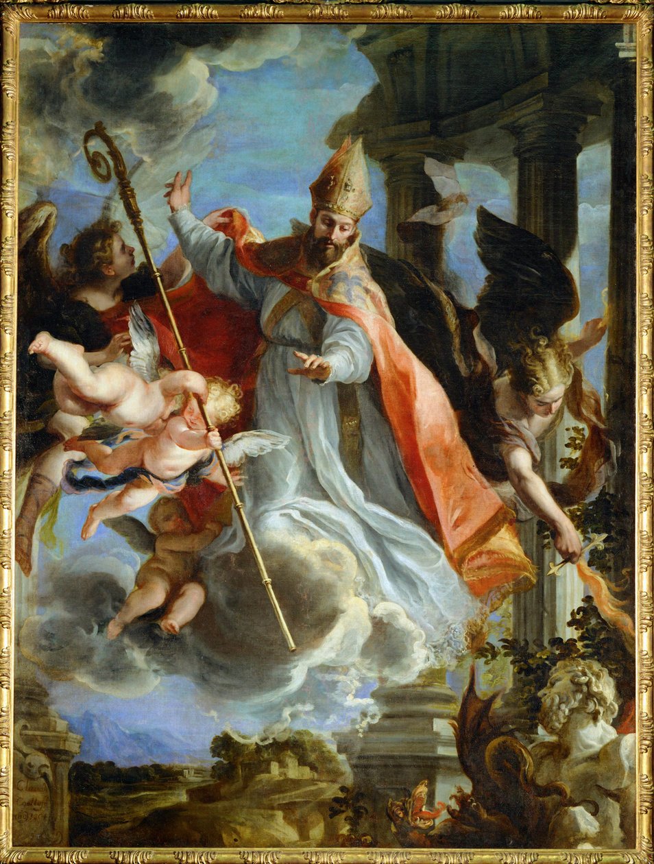 Der Triumph des Heiligen Augustinus von Claudio Coello