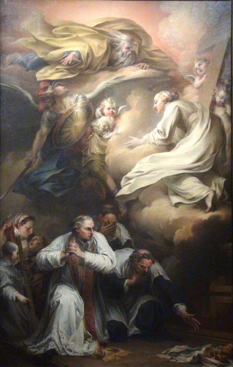 Die Entdeckung der Entweihung der heiligen Hostien in der Kirche Saint-Merry von Clement Louis Marie Anne Belle