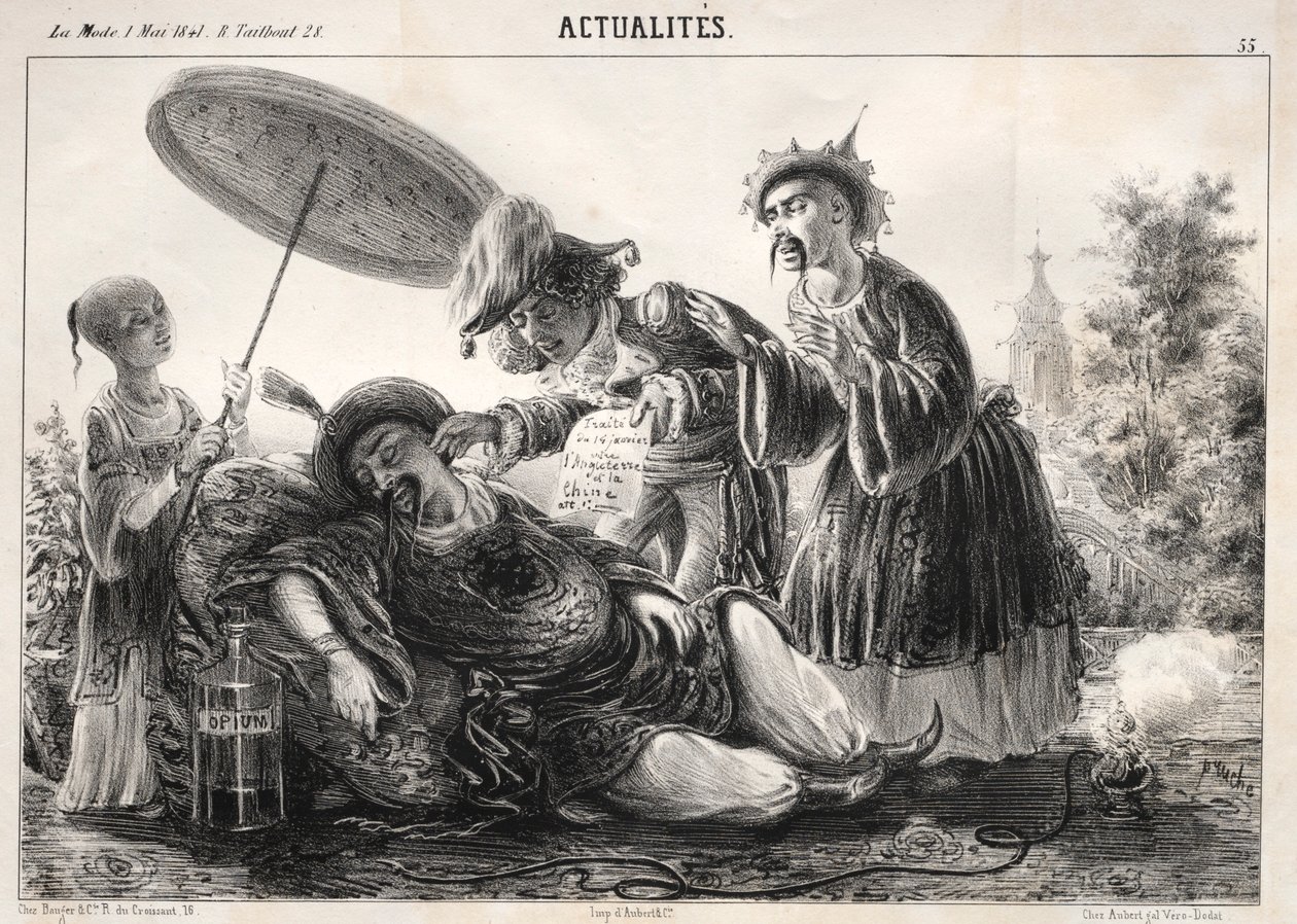 Actualités: --Dites donc! dites donc! celeste Empereur...., 1841 von Clémente Pruche