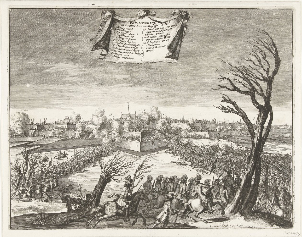 Sturm und Eroberung von Coevorden am 30. Dezember 1672 von Coenraet Decker