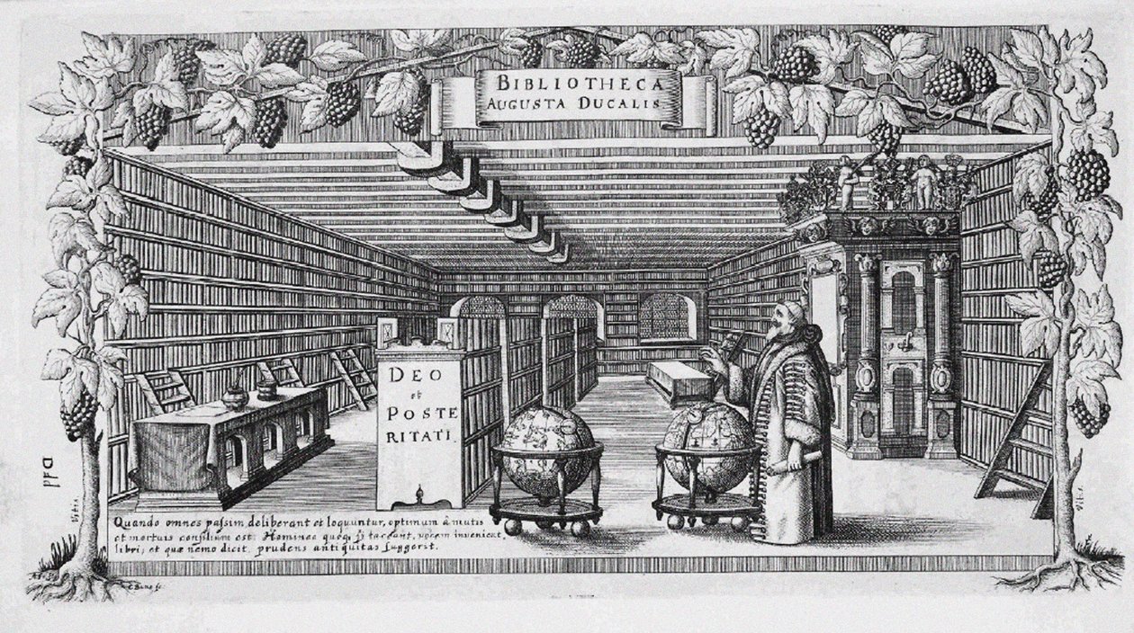 August von Braunschweig-Lüneburg in seiner Bibliothek, 1650 von Conrad Buno