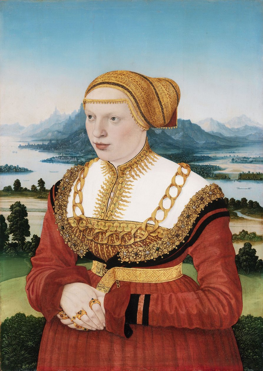 Porträt von Katherina Knoblauch (1513-1542) von Conrad Faber von Kreuznach