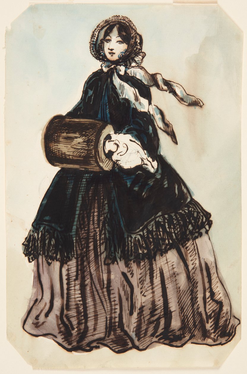 Die Dame mit dem Schal (La dame au châle) von Constantin Guys