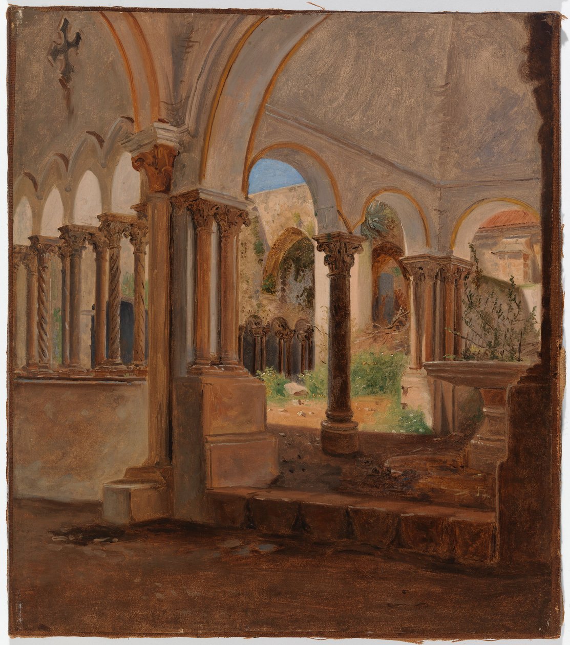 Leerer Klosterhof von Constantin Hansen