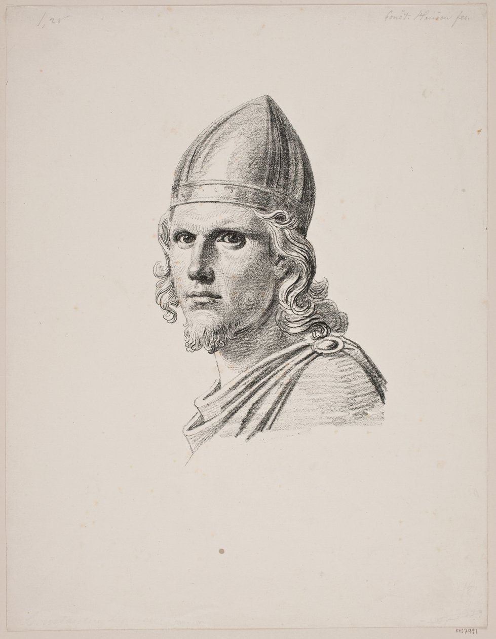 Kopf des Gottes Tyr beim Ægirsgilde von Constantin Hansen