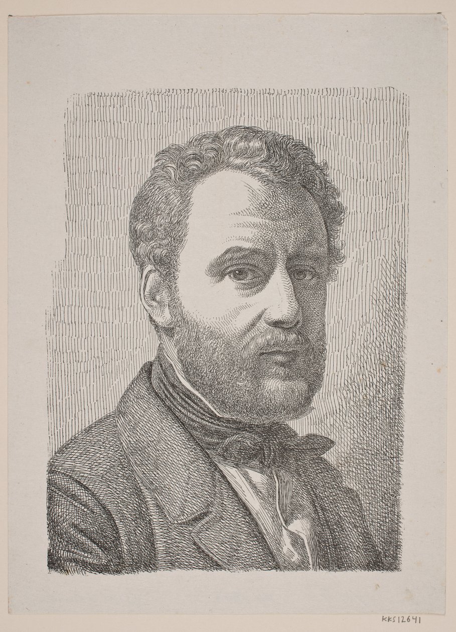 Porträt von Wilhelm Marstrand von Constantin Hansen