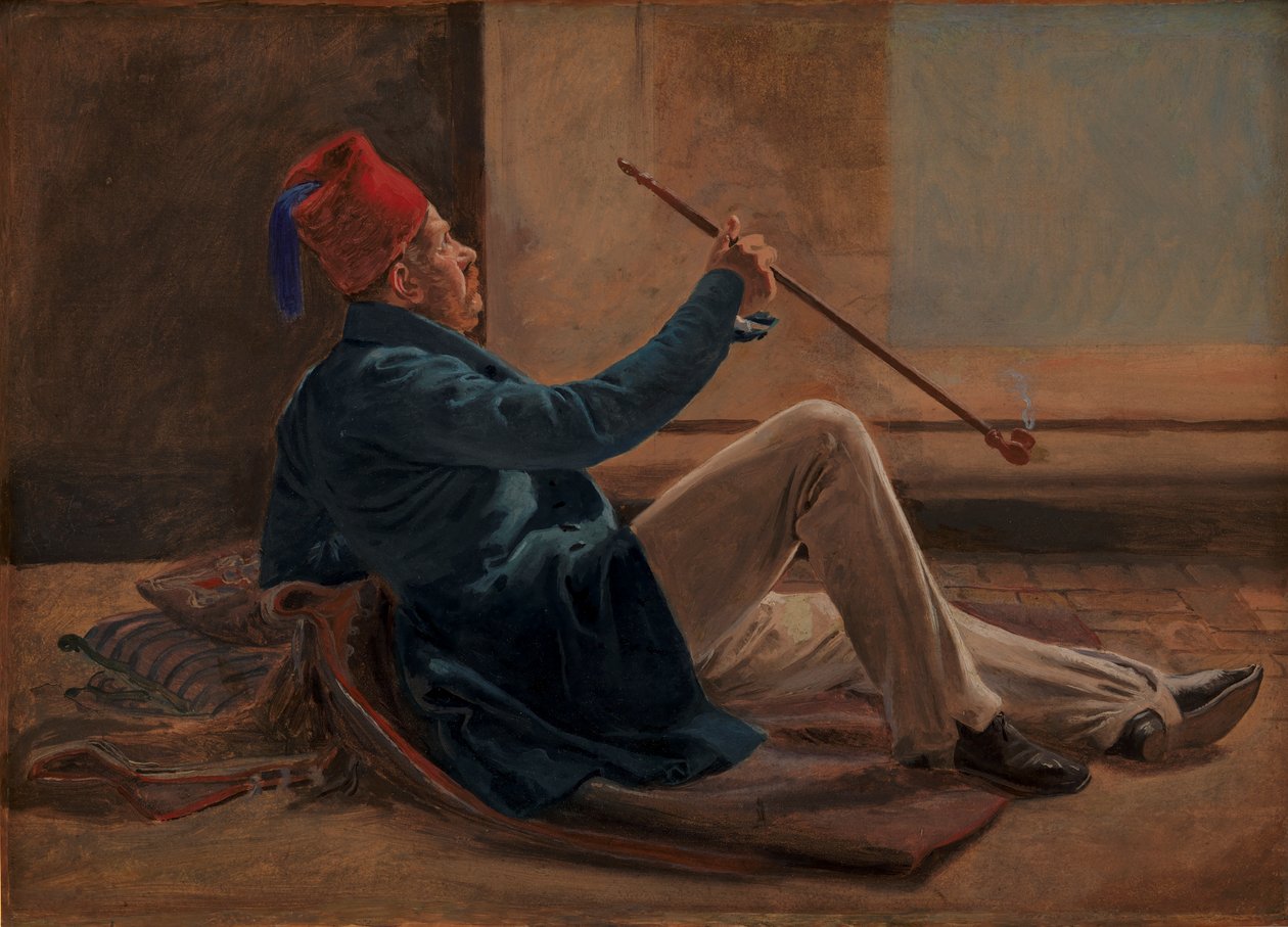 Der Architekt Gottlieb Bindesbøll von Constantin Hansen