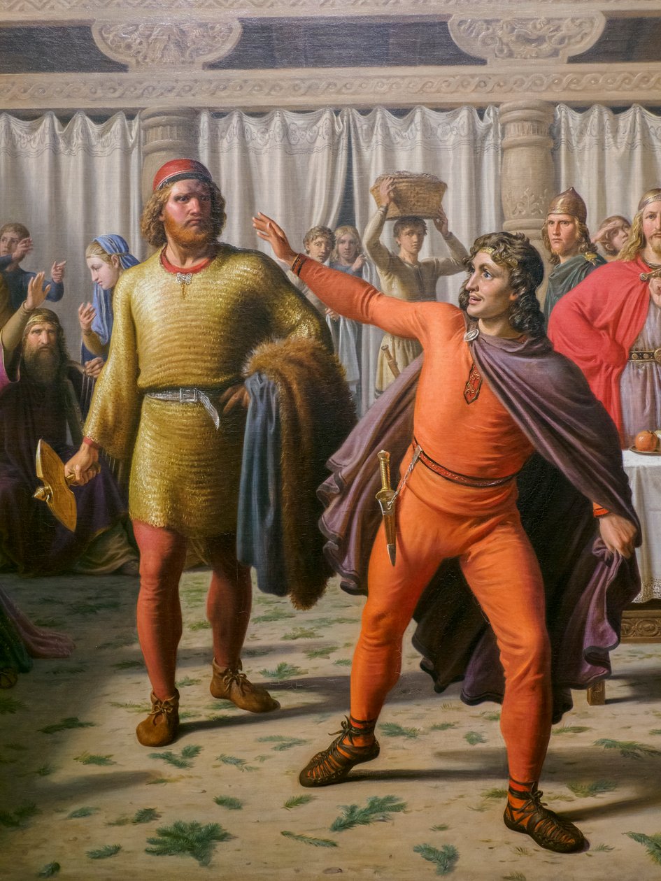 Ægirs Fest, (Detail) von Constantin Hansen