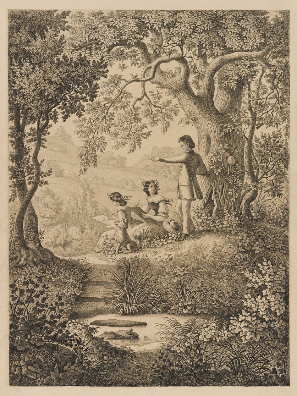 Eine Zeichenstunde, 1865 von Constantine Hertzberg