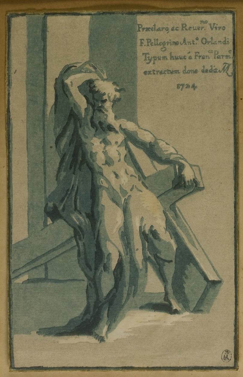 Heiliger Andreas auf seinem Kreuz sitzend von Conte Antonio Maria Zanetti the Elder