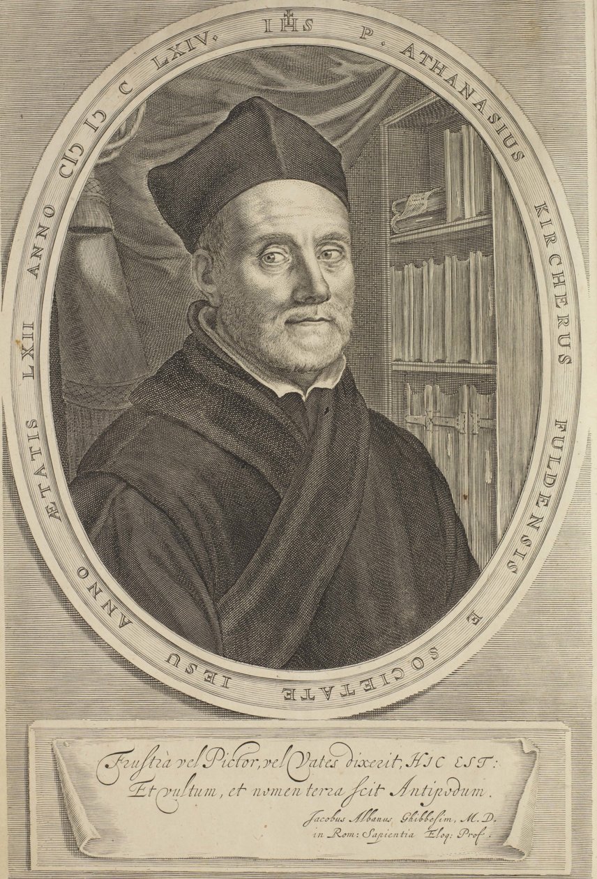 Porträt von Athanasius Kircher 1602-1680, 1664 von Cornelis Abrahamsz. Bloemaert II