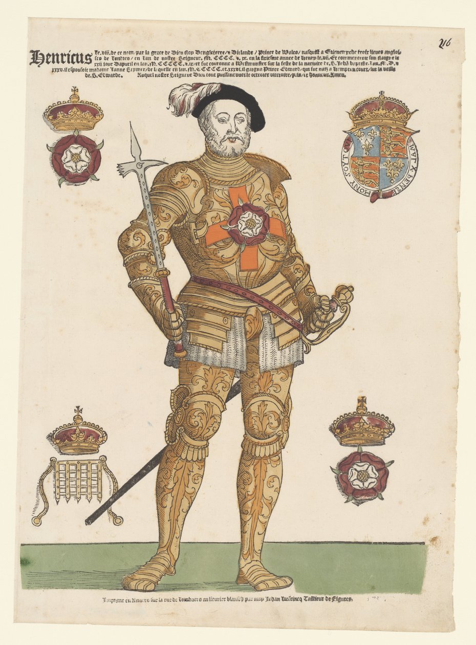 Porträt von Heinrich VIII. von England von Cornelis Anthonisz. (manner of)