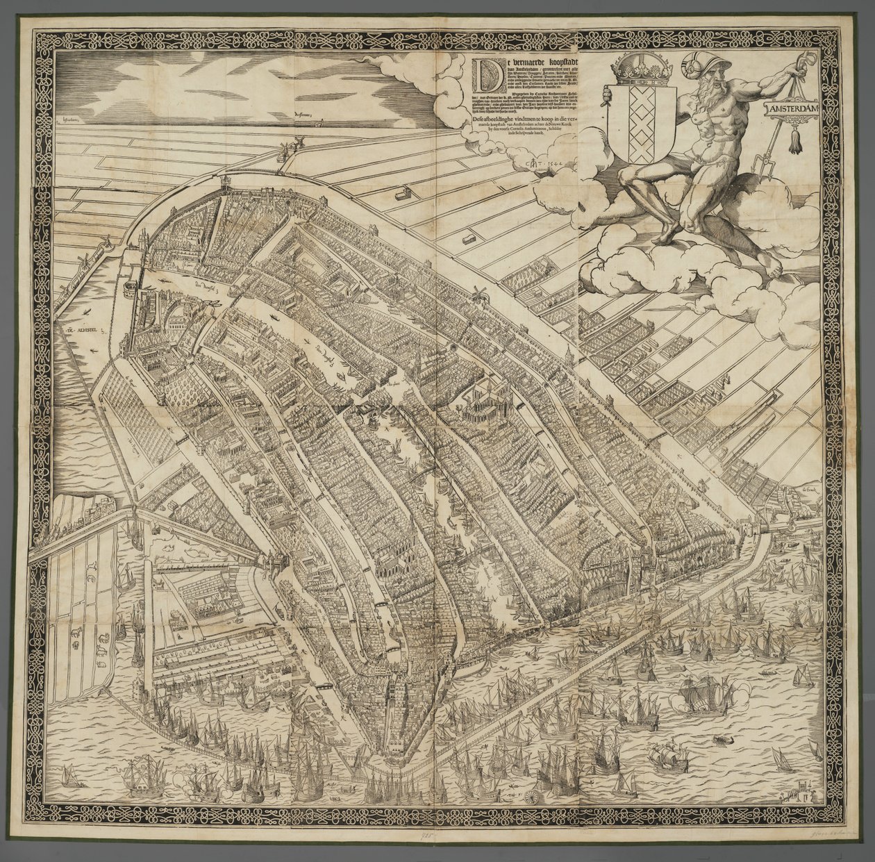 Die berühmte Handelsstadt Amsterdam von Cornelis Anthonisz.