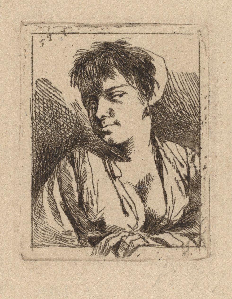 Büste einer jungen Frau von Cornelis Pietersz Bega
