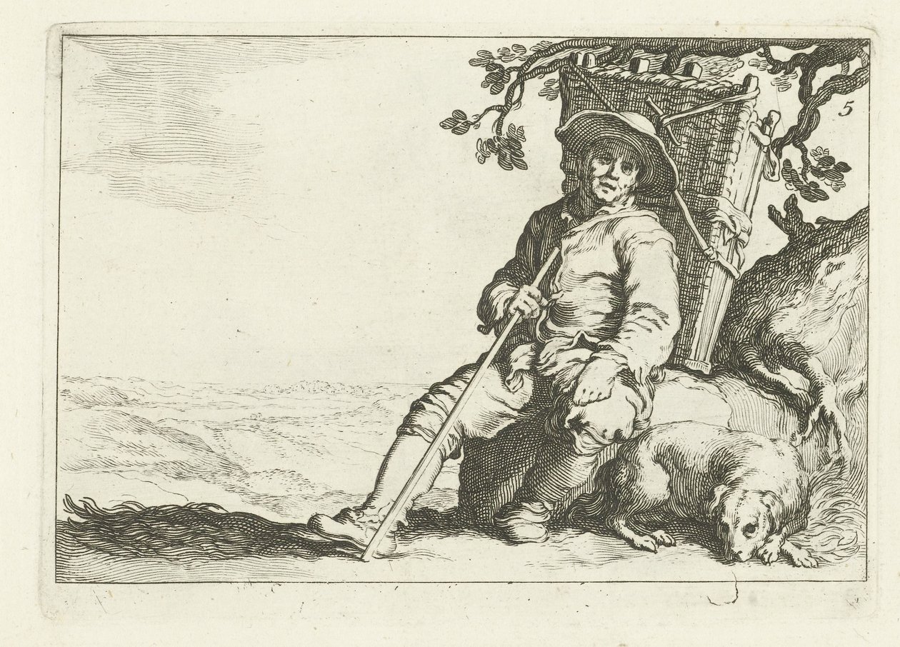 Ein rastender Hausierer von Cornelis Bloemaert (II)