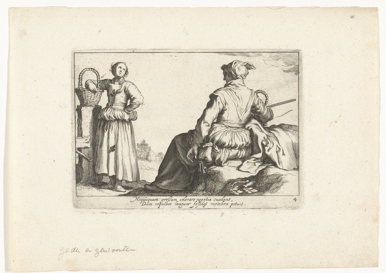 Zwei Bäuerinnen von Cornelis Bloemaert (II)