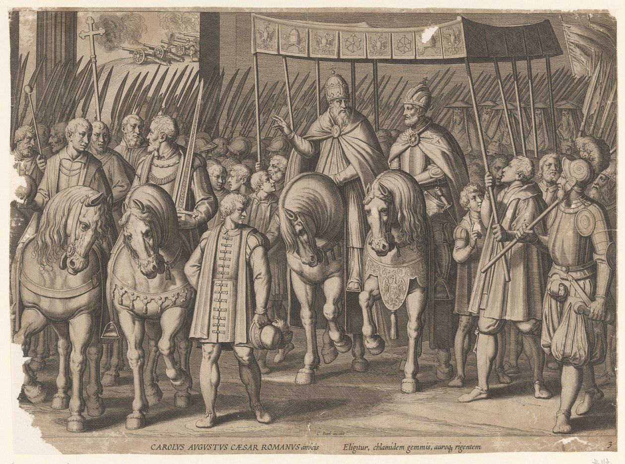 Kaiserkrönung von Karl V. in Bologna, 1530 von Cornelis Boel
