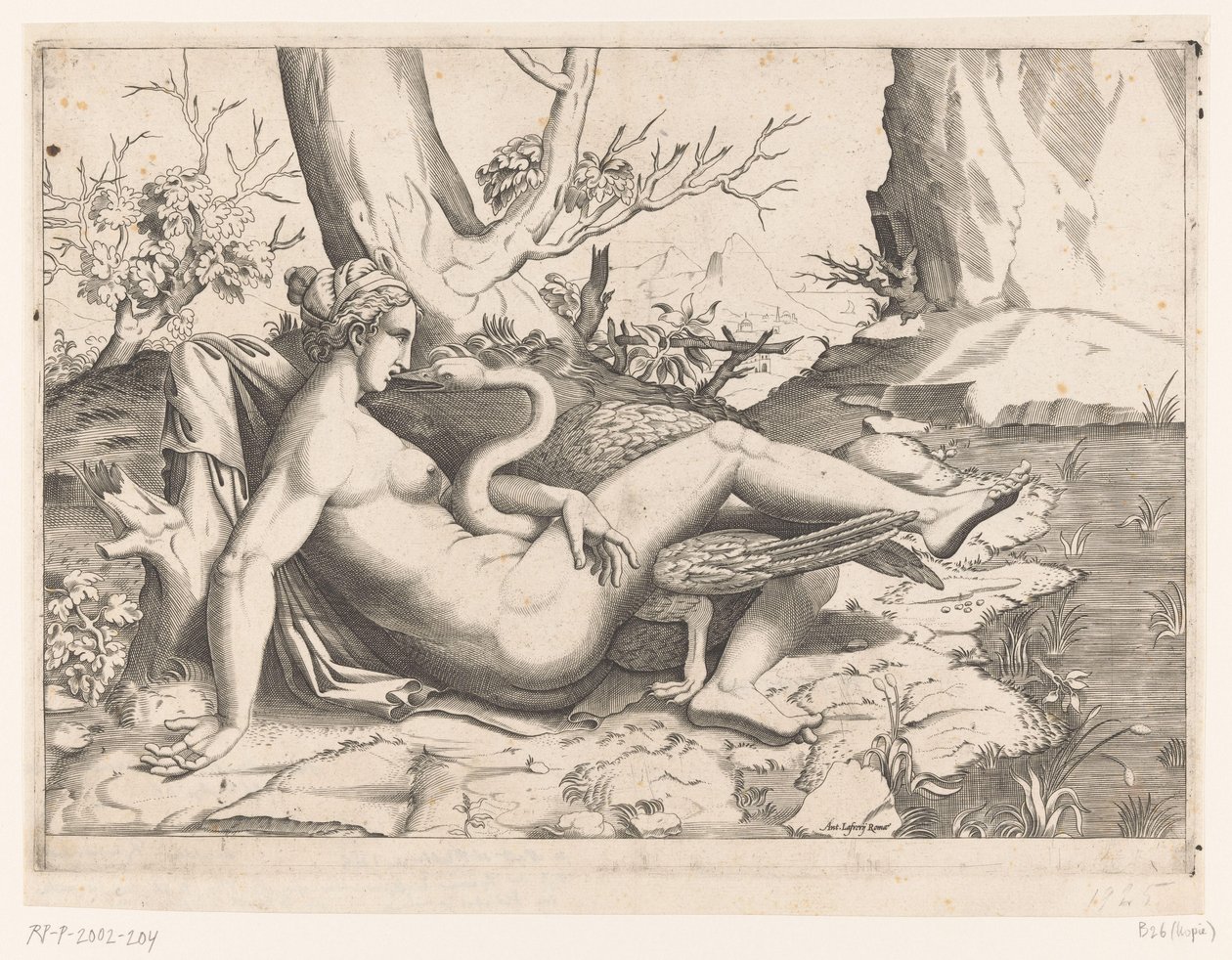 Leda und der Schwan von Cornelis Bos (possibly)