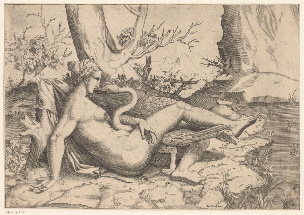 Leda und der Schwan von Cornelis Bos (possibly)