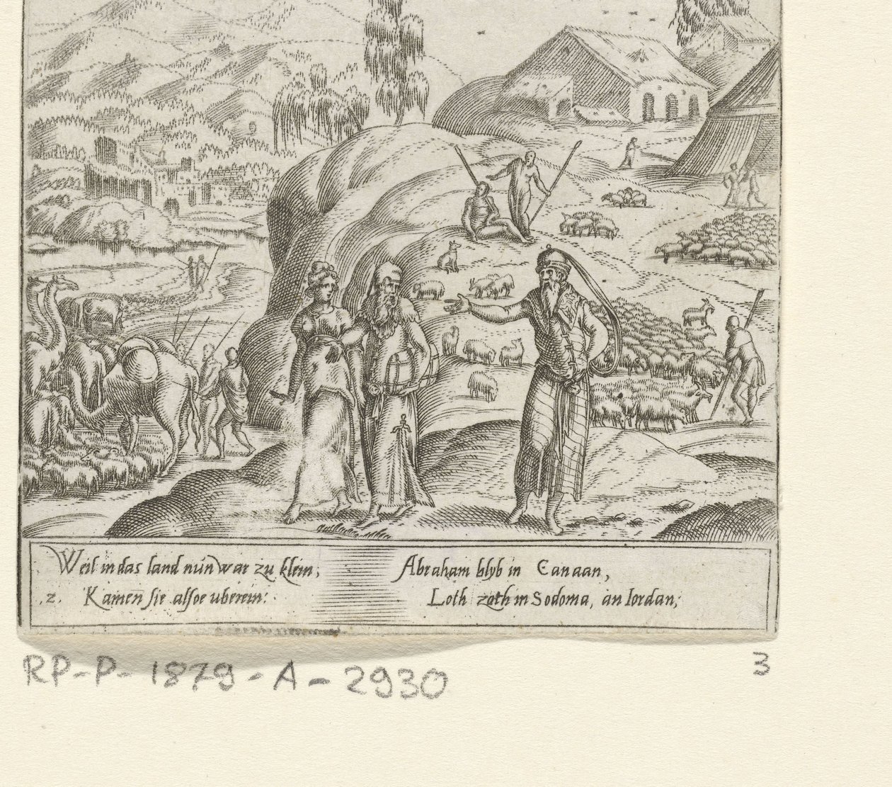Abschied von Abraham und Lot von Cornelis Bos
