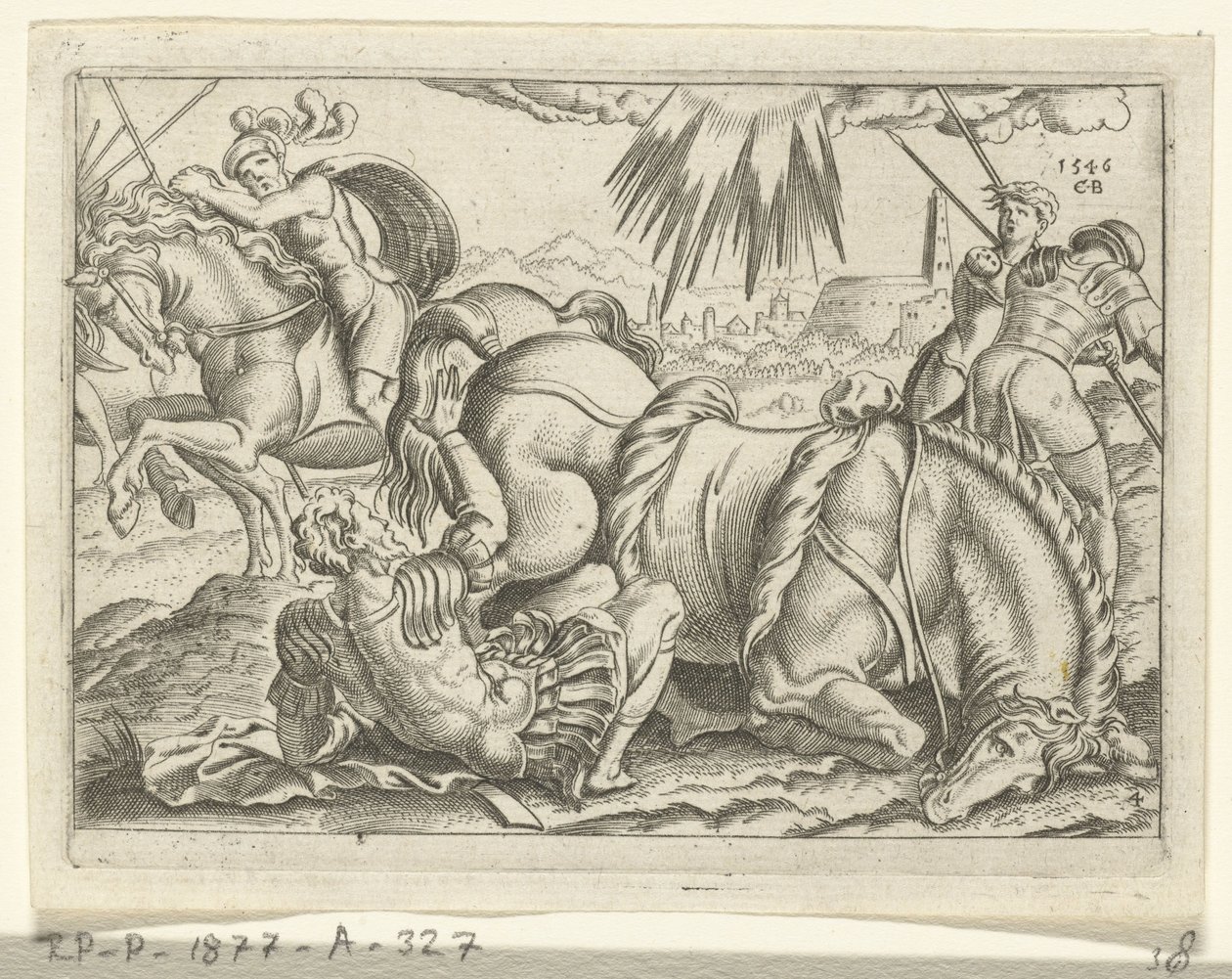 Bekehrung des Paulus von Cornelis Bos