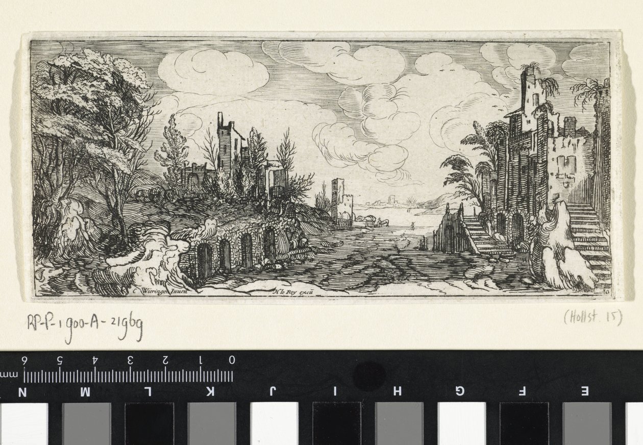 Hügelige Landschaft mit Blick auf einen Fluss von Cornelis Claesz van Wieringen (possibly)