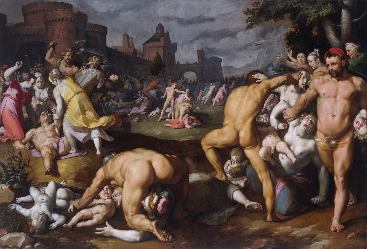 Das Massaker der Unschuldigen, 1590 von Cornelis Cornelisz. Haarlem van