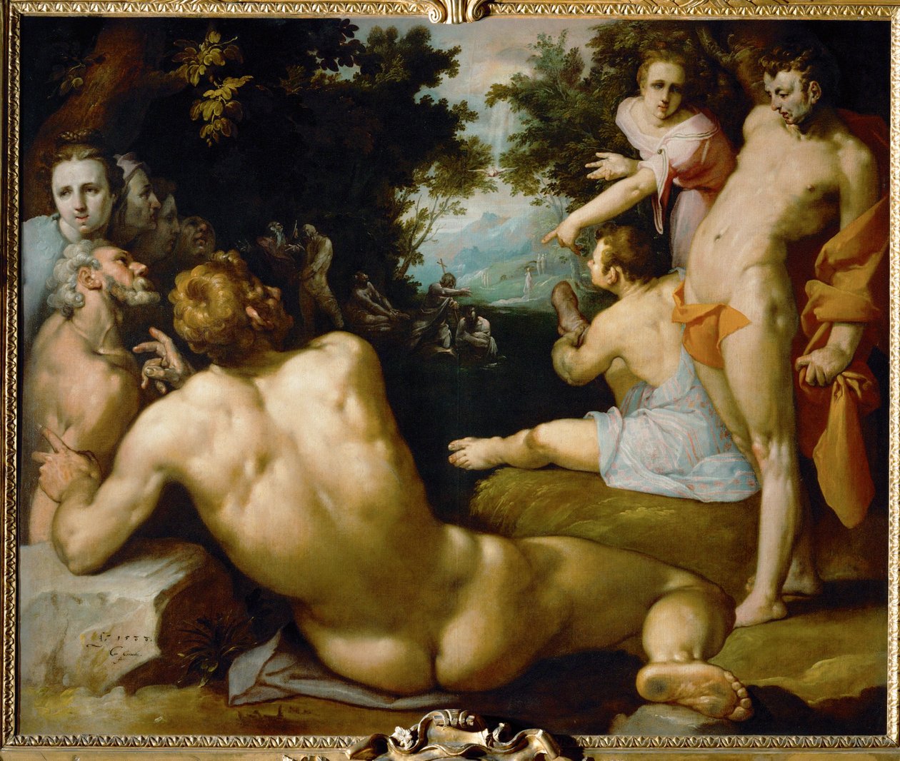 Taufe Christi von Cornelis Cornelisz. van Haarlem