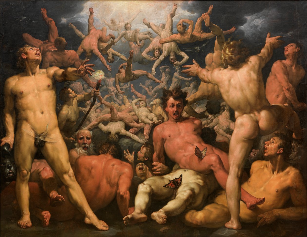 Der Fall der Titanen (Die Titanomachie) von Cornelis Cornelisz van Haarlem