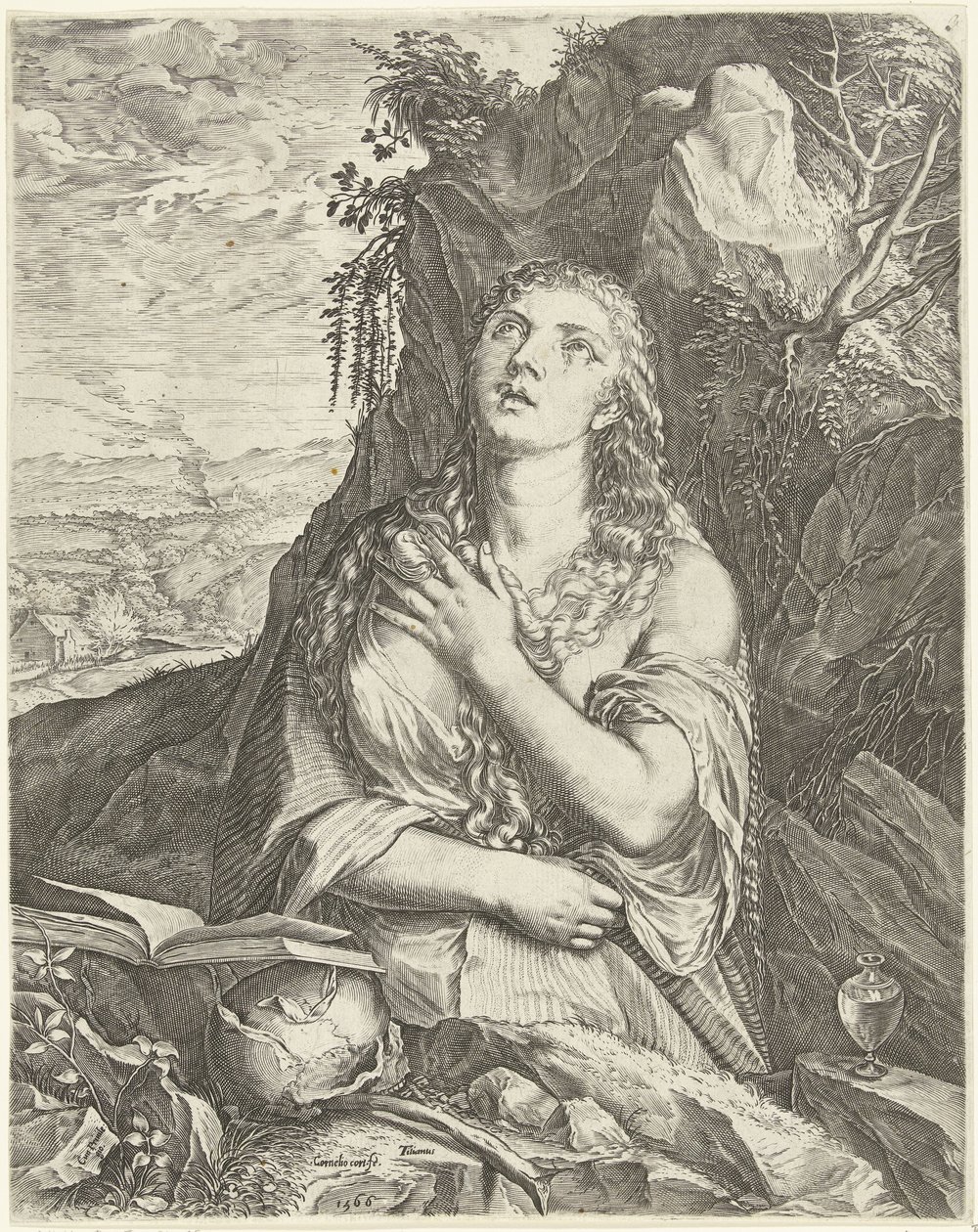 Die reuige Maria Magdalena von Cornelis Cort