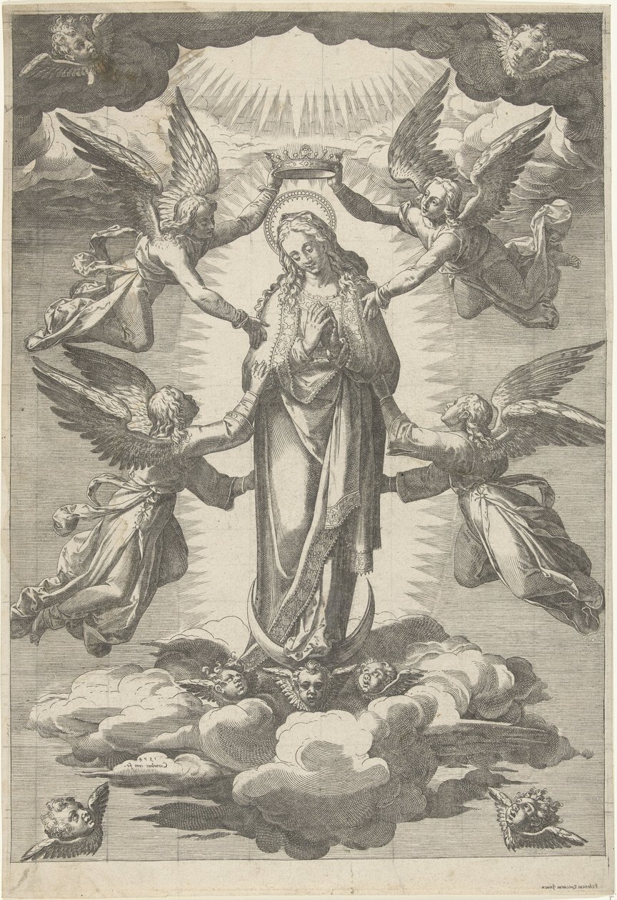 Himmelfahrt und Krönung Mariens von Cornelis Cort