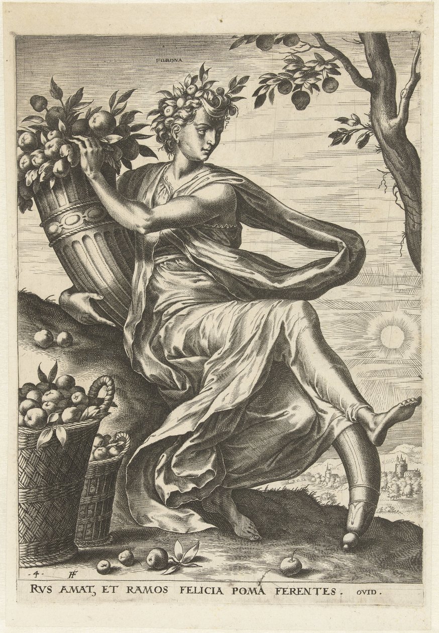 Pomona Göttinnen und Nymphen (Serientitel) von Cornelis Cort