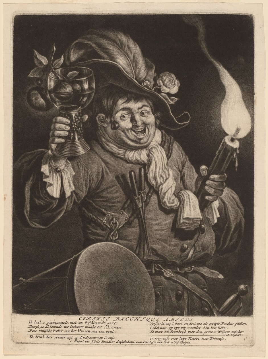 Ein Freund von Ceres und Bacchus von Cornelis Dusart