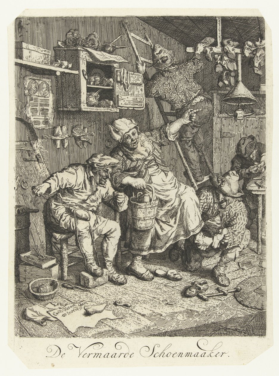 Der berühmte Schuhmacher von Cornelis Dusart