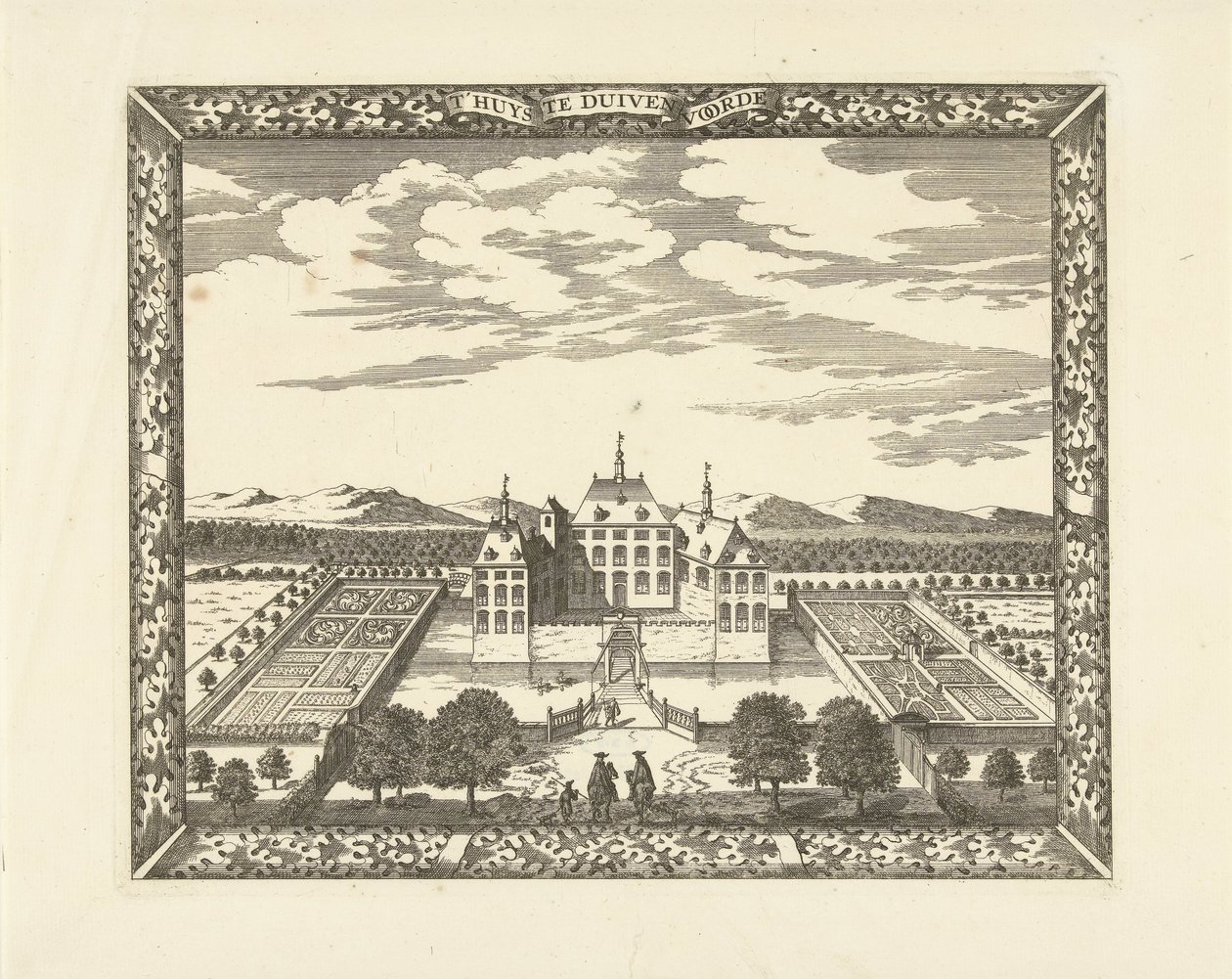 Ansicht von Schloss Duivenvoorde in Voorschoten (T