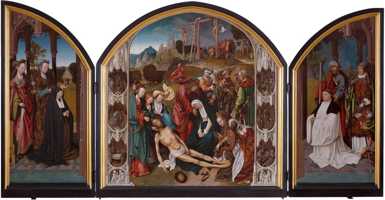Triptychon mit der Beweinung Christi von Cornelis Engebrechtsz.