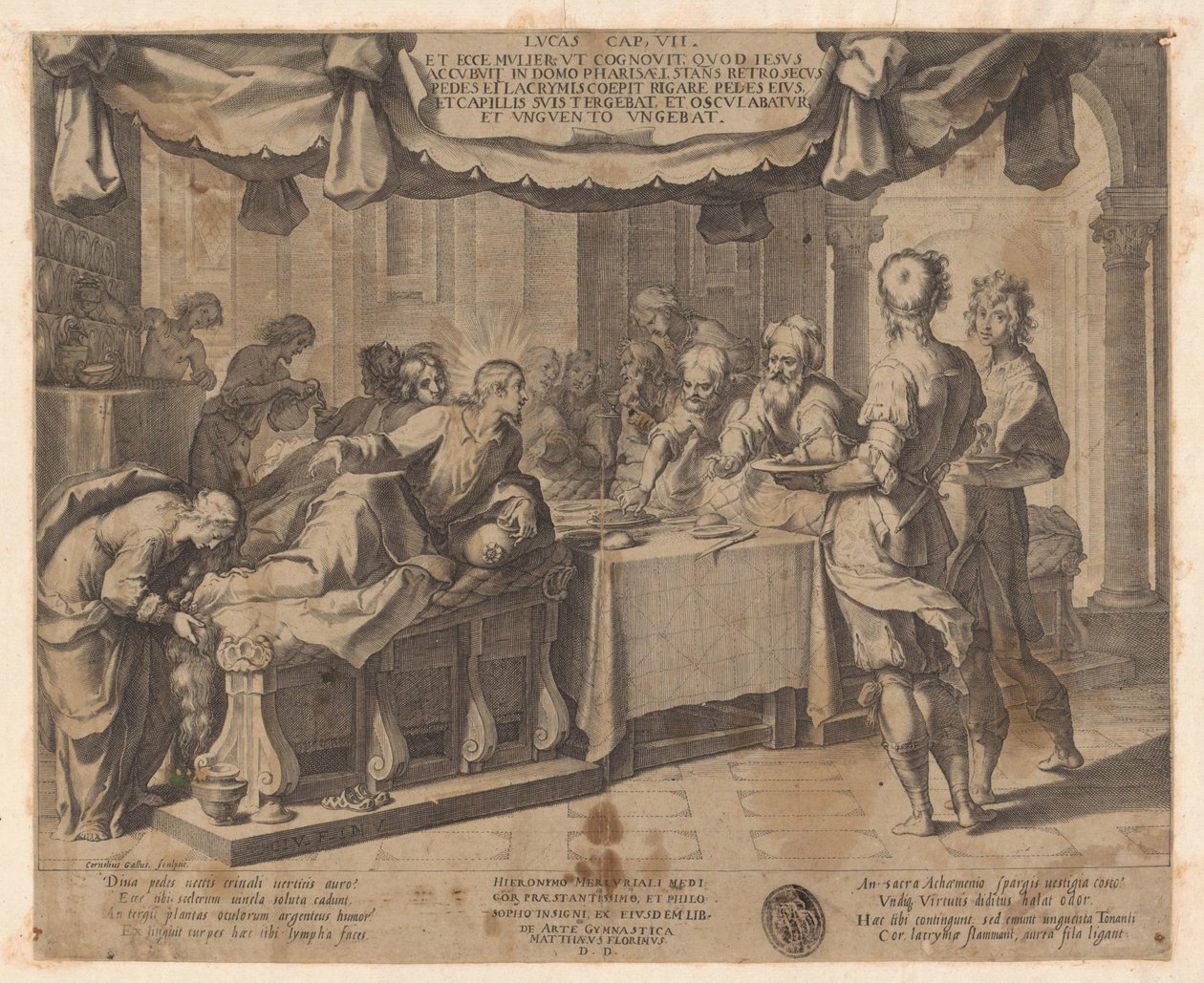 Christus zu Gast bei Simon dem Pharisäer von Cornelis Galle (I)