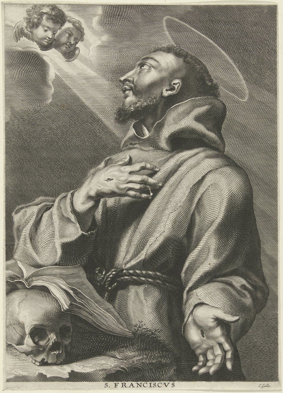 Hl. Franziskus von Assisi von Cornelis Galle (I)