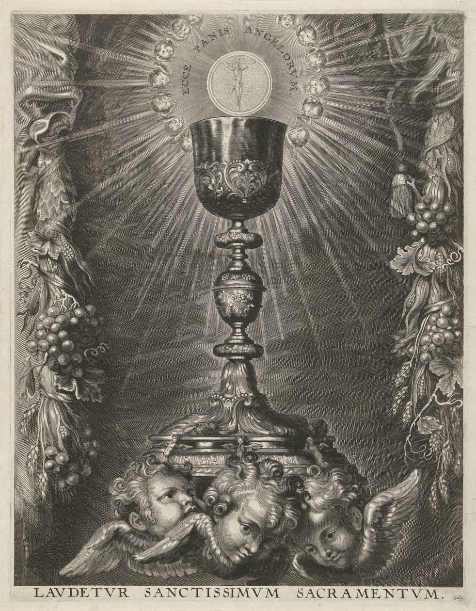 Kelch mit Hostie von Cornelis Galle (I)