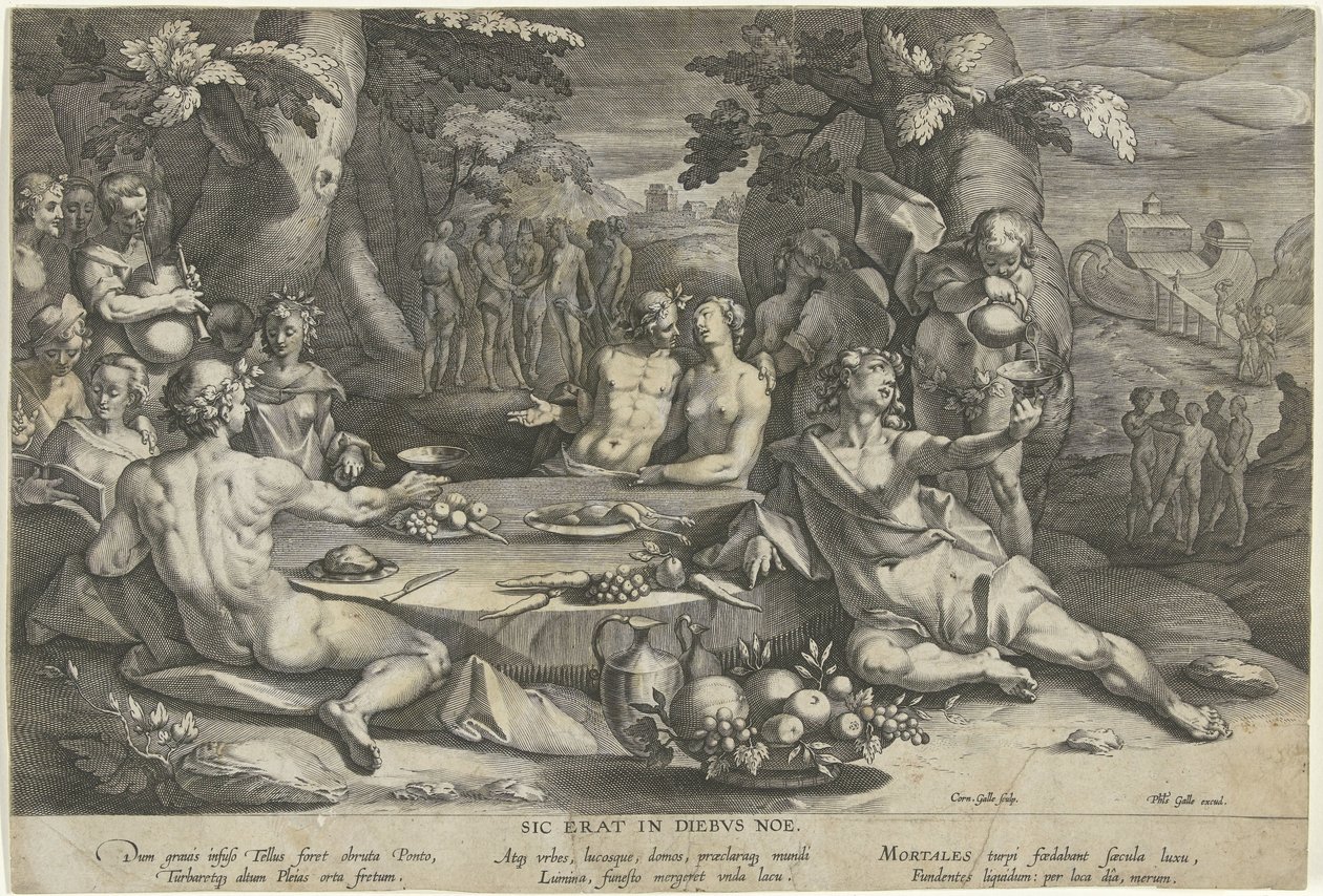 Sündiges Leben in den Tagen Noahs von Cornelis Galle (I)