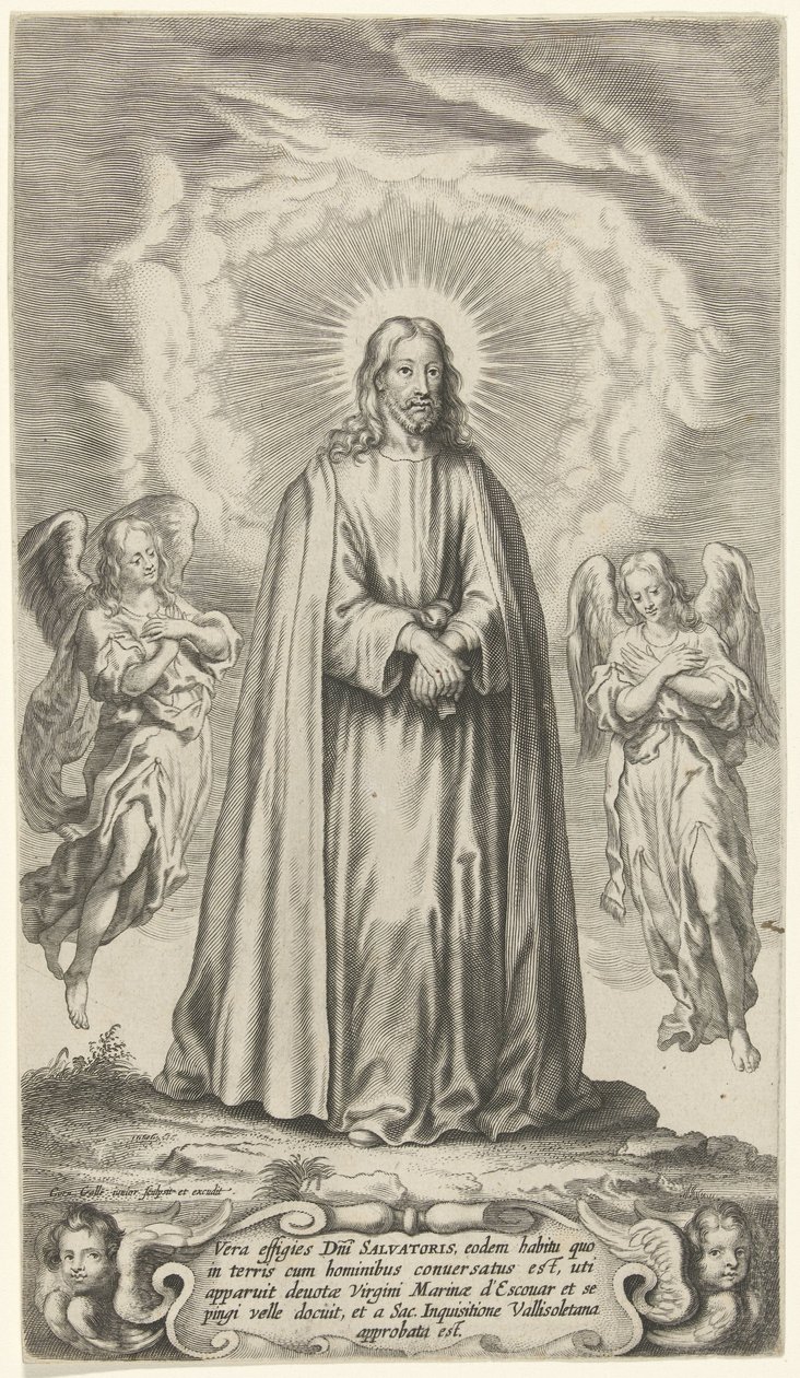 Christus mit zwei Engeln von Cornelis Galle (II)
