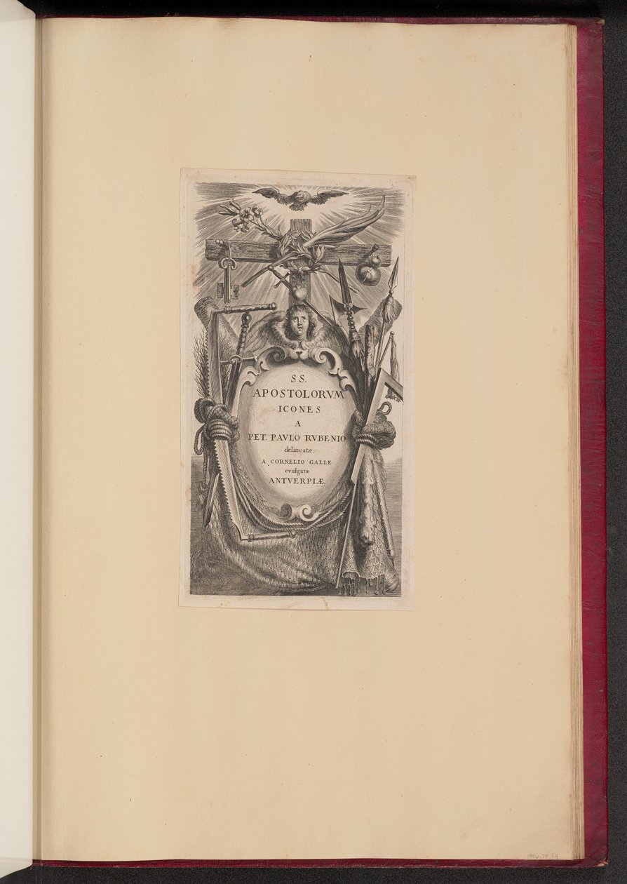 Titelblatt für SS. Apostolorvm Icones von Cornelis Galle I after Sir Peter Paul Rubens