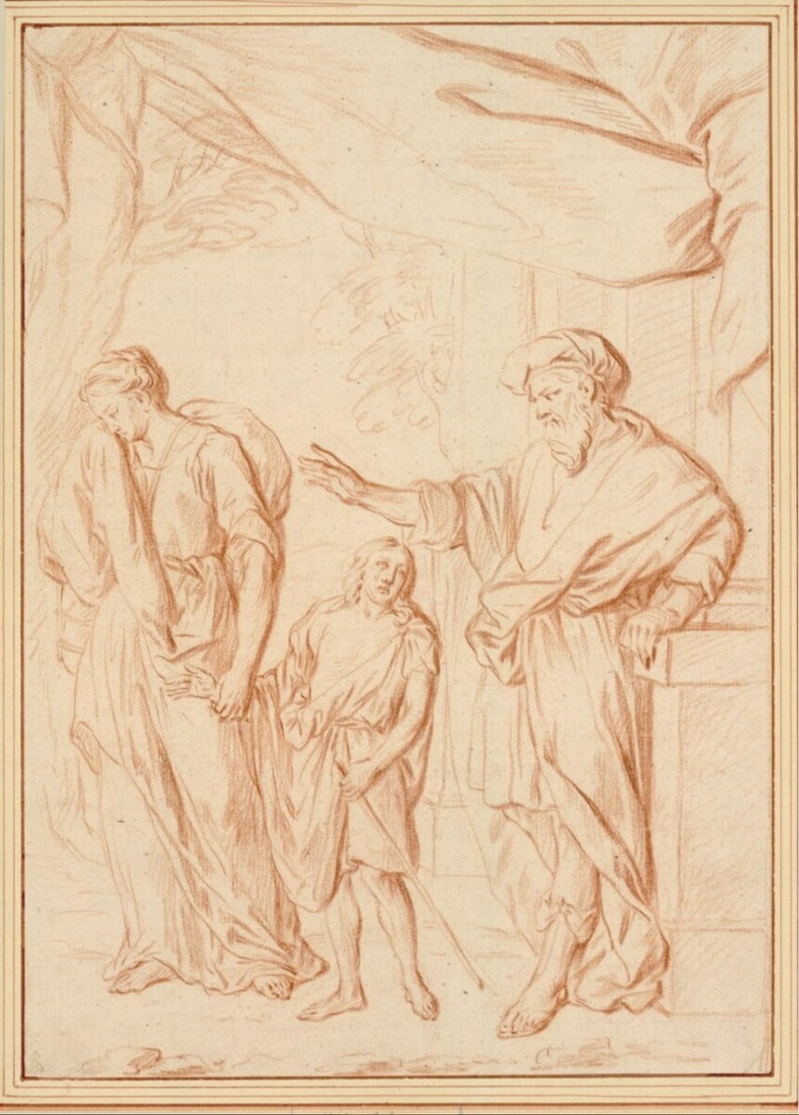 Die Vertreibung der Hagar von Cornelis Joseph d