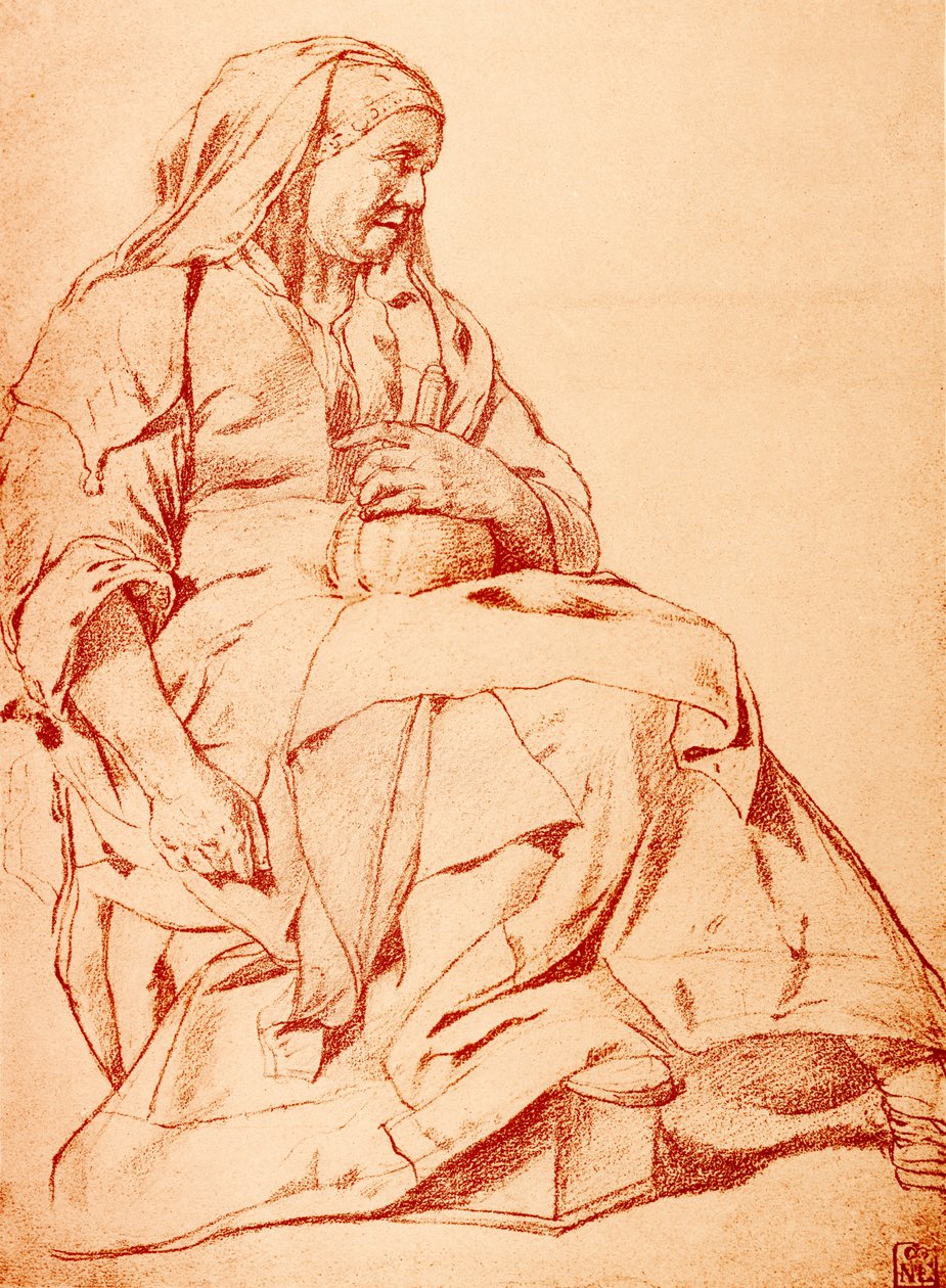 Die kranke Frau mit einer Urinflasche von Cornelis Pietersz Bega
