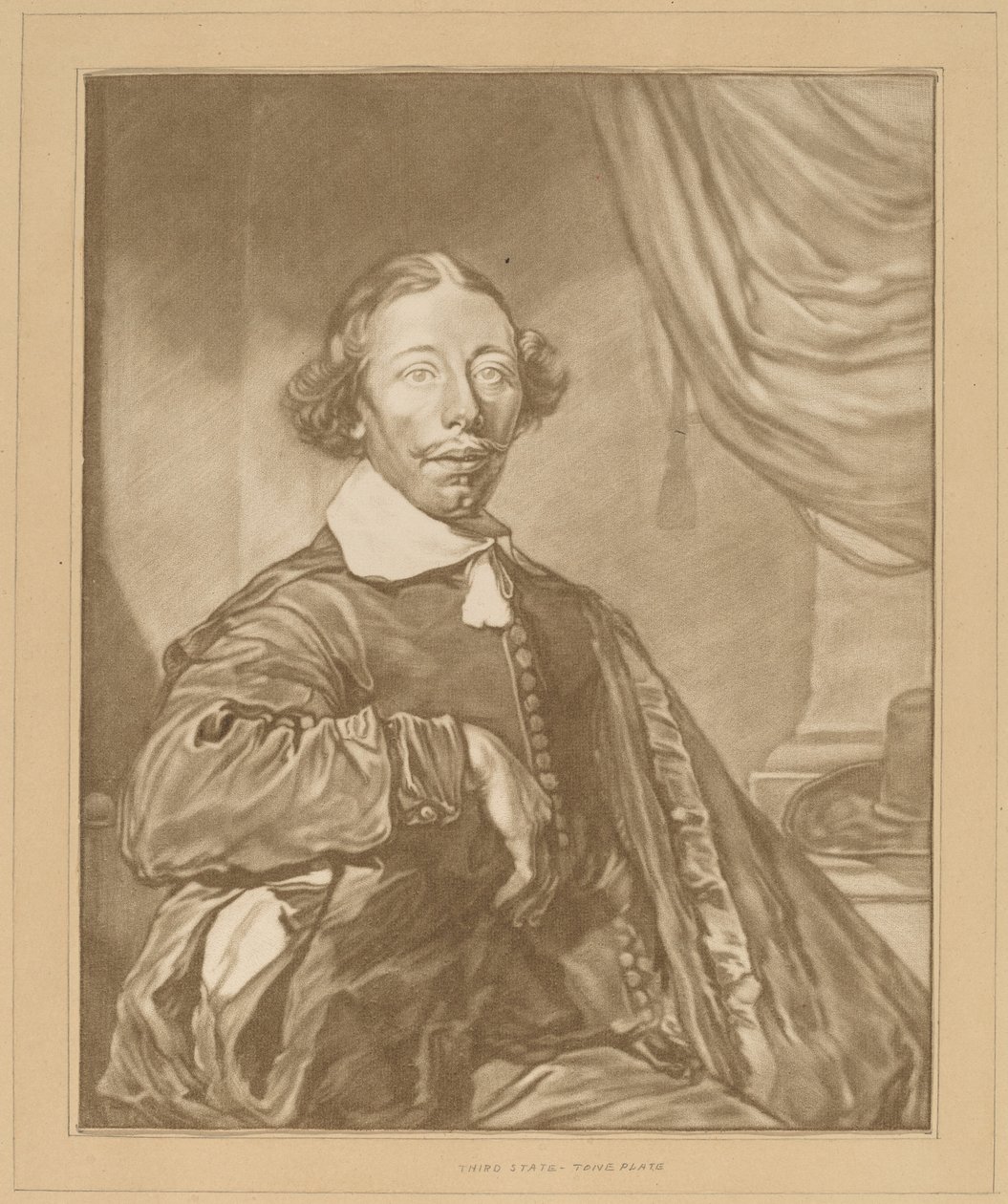 Porträt eines sitzenden Mannes von Cornelis Ploos van Amstel