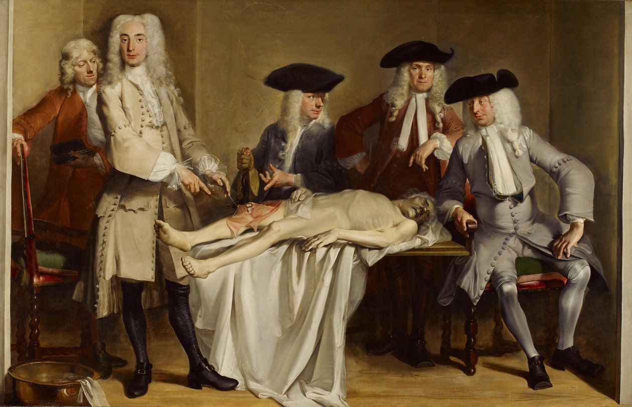 Anatomische Lektion von Dr. Willem Röell von Cornelis Troost