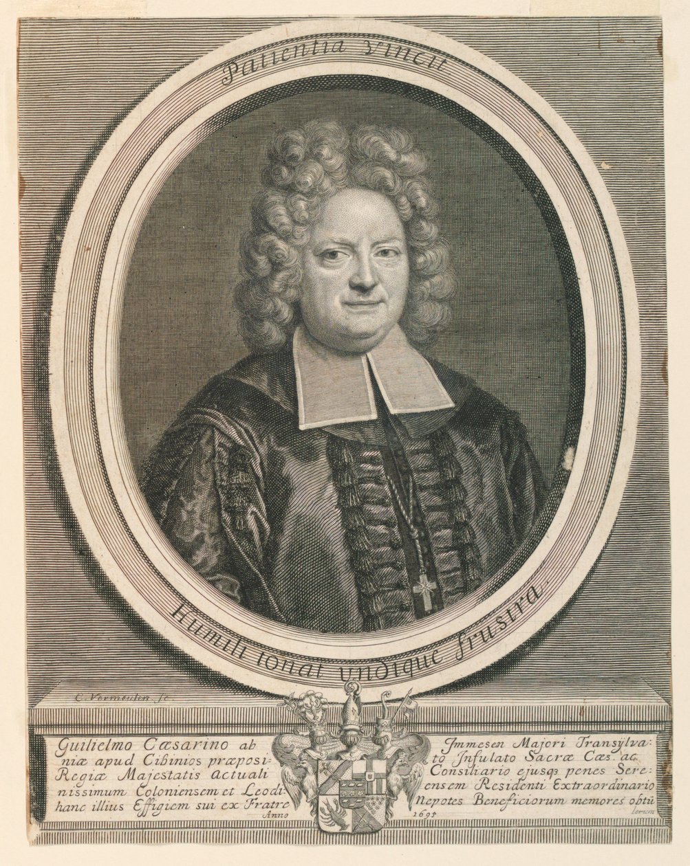 Porträt von Guilielmo Caesarino von Cornelis Vermeulen