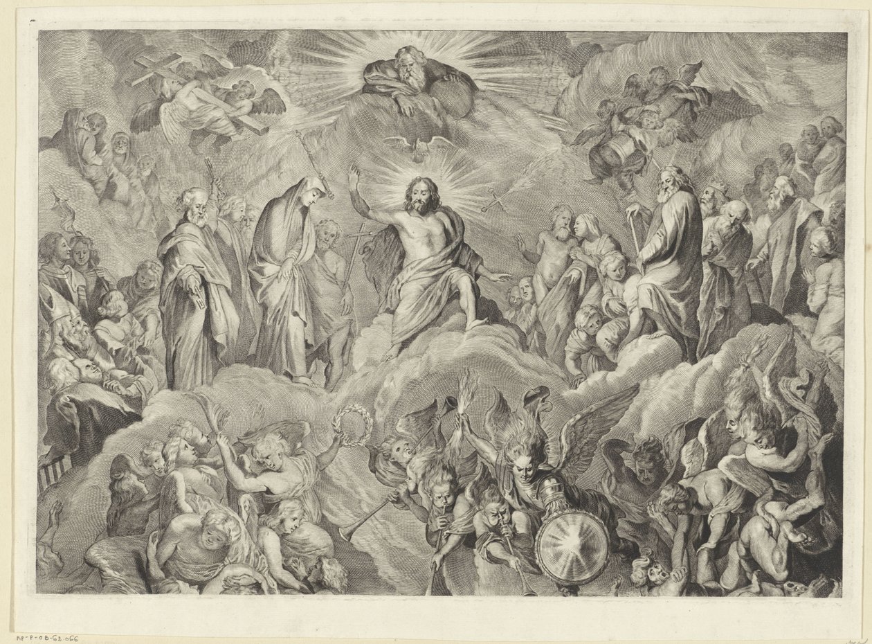 Das Jüngste Gericht (obere Platte) von Cornelis Visscher (II)