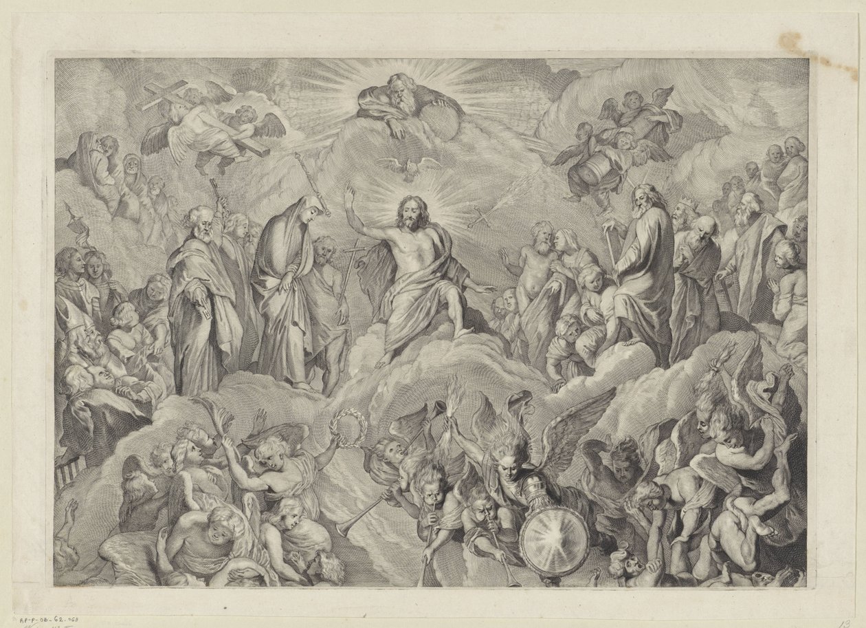 Das Jüngste Gericht (oberes Blatt) von Cornelis Visscher (II)