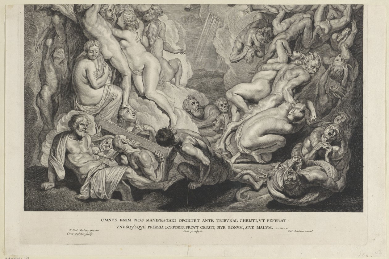 Jüngstes Gericht (untere Platte) von Cornelis Visscher (II)